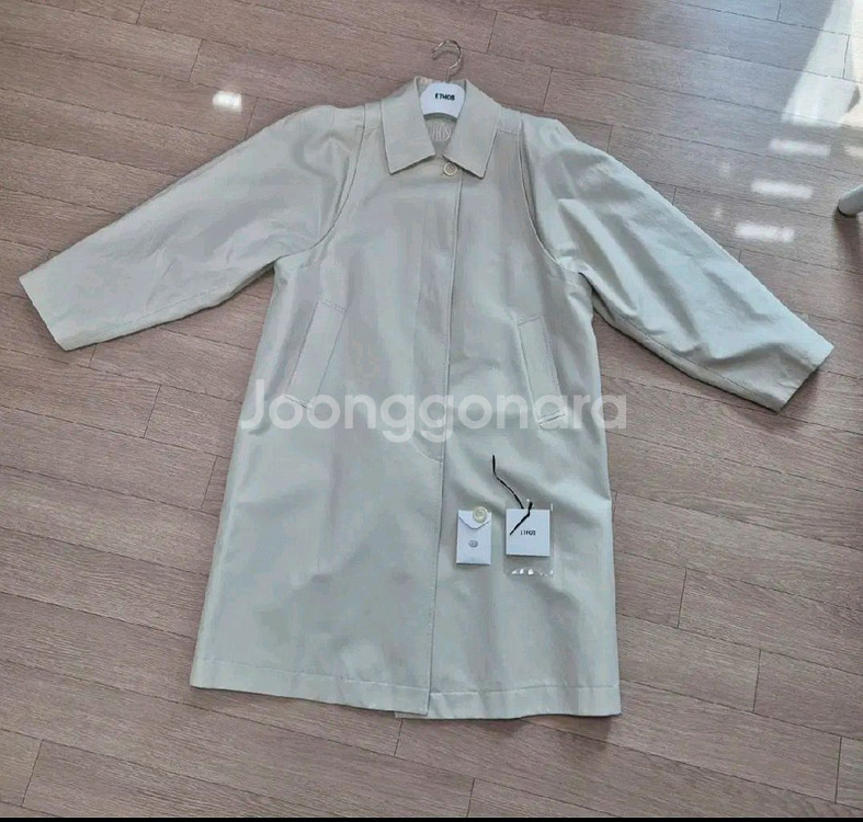 에토스 코트 ROUNDED TRENCH COAT(크림)--15