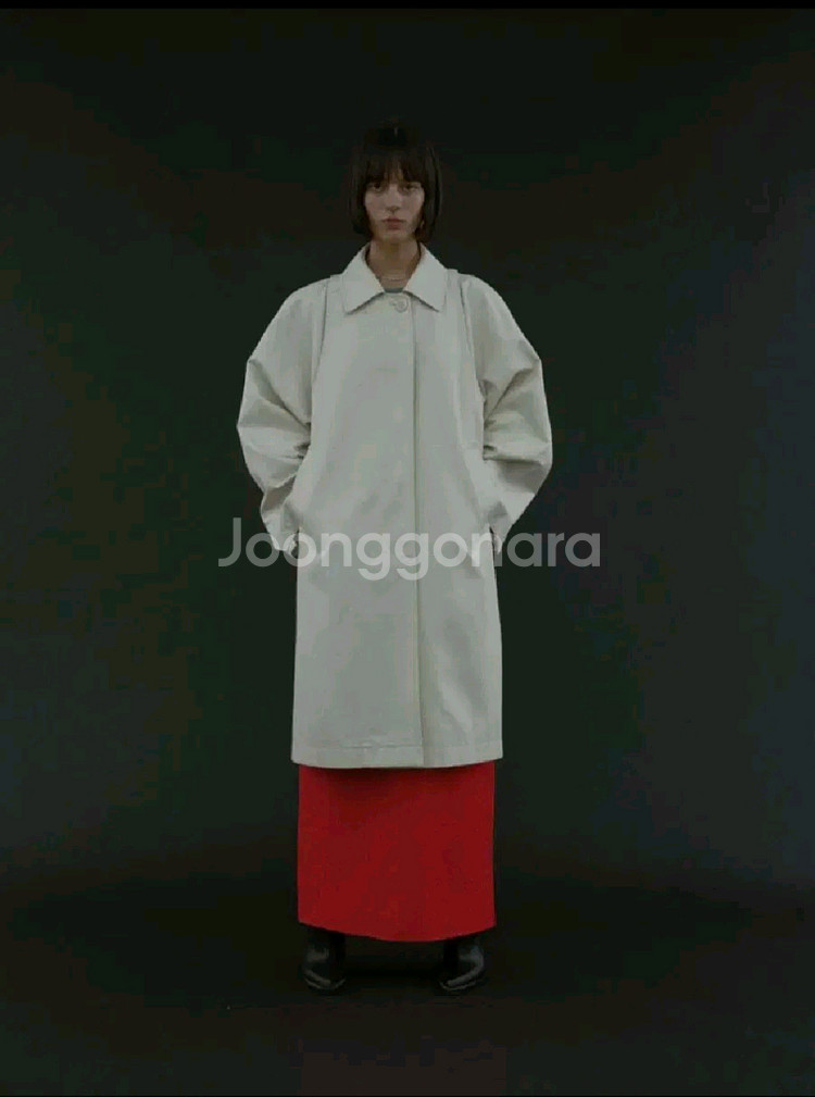 에토스 코트 ROUNDED TRENCH COAT(크림)--0