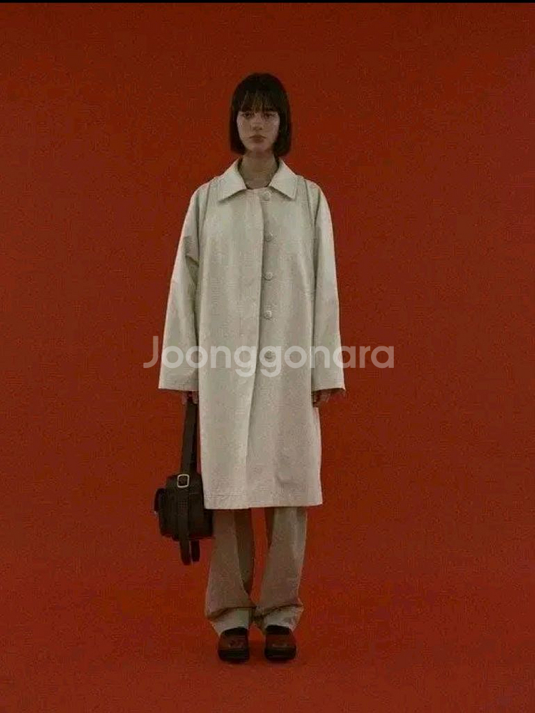에토스 코트 ROUNDED TRENCH COAT(크림)--3