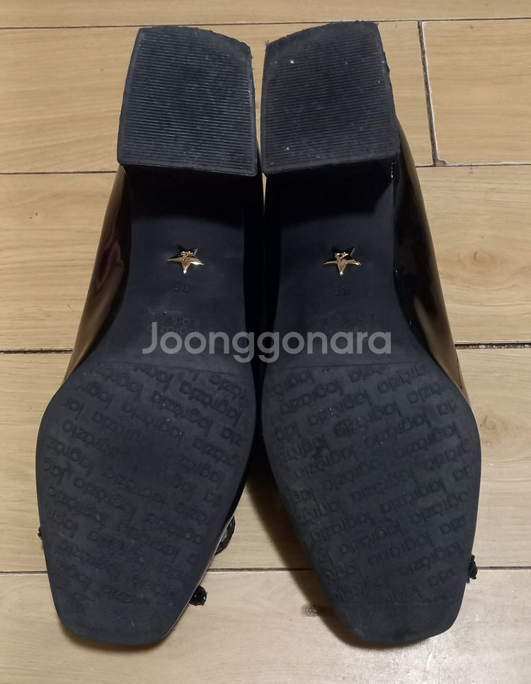 1+1) 라그라치아 천연소가죽 플랫슈즈 힐 225 굽--5