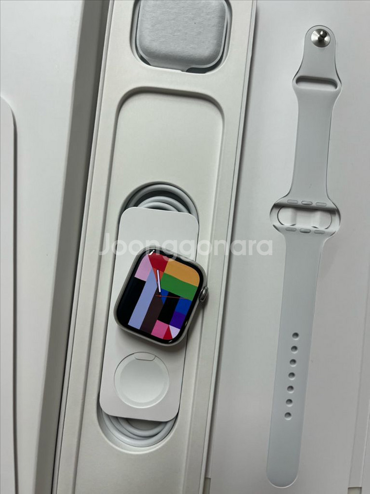 애플워치8스테인리스 41mm 실버 SS급--0