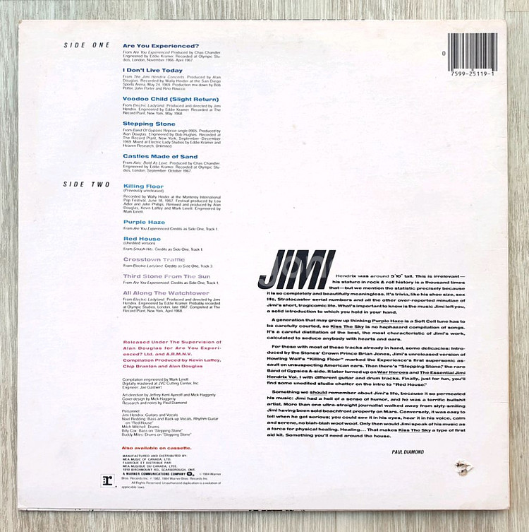 Jimi Hendrix - Kiss The Sky--2