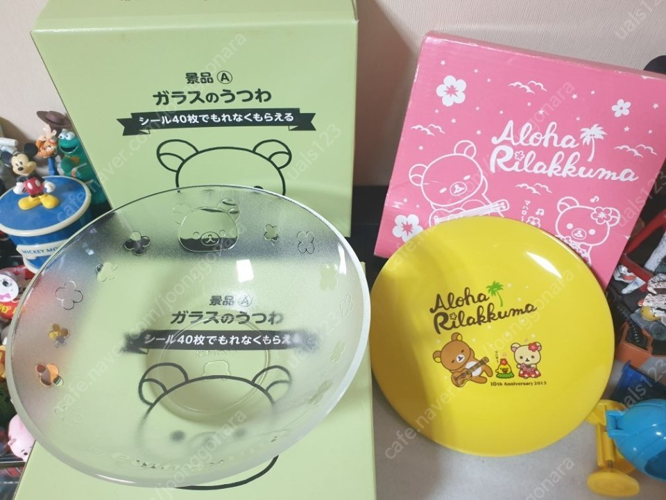 리락쿠마4 접시 컵 그릇 식기 판매합니다 이미지