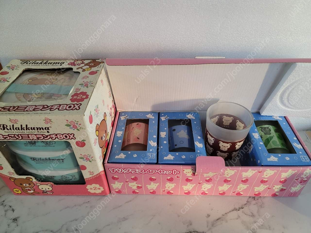 리락쿠마4 접시 컵 그릇 식기 판매합니다 이미지