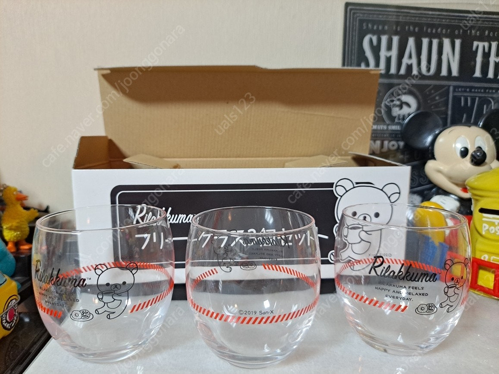 리락쿠마4 접시 컵 그릇 식기 판매합니다 이미지