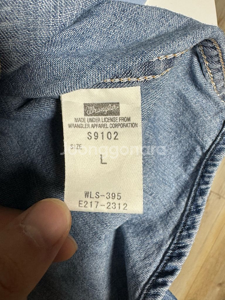 랭글러 데님 웨스턴 셔츠 wrangler--3