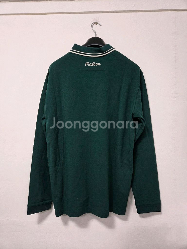 말본 골프 그린 카라 긴팔 티셔츠 xxxl--0