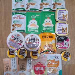 강아지 파우치.캔 일괄