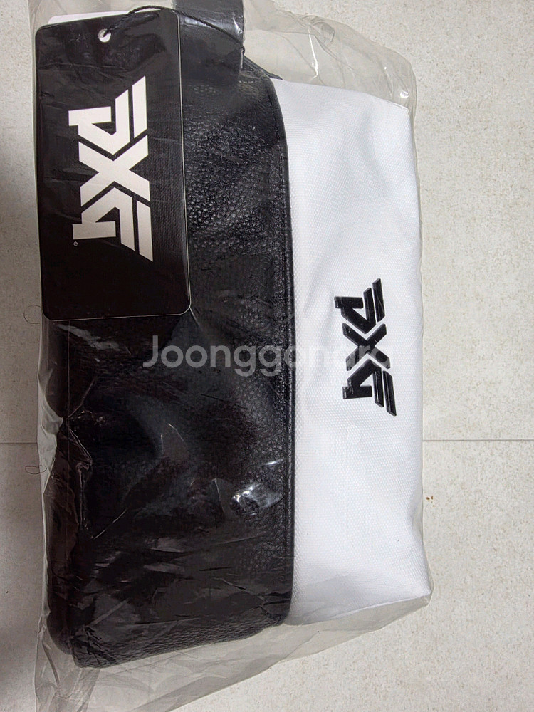 PXG 골프 파우치 새상품팝니다 블랙&화이트색상 손가방--3