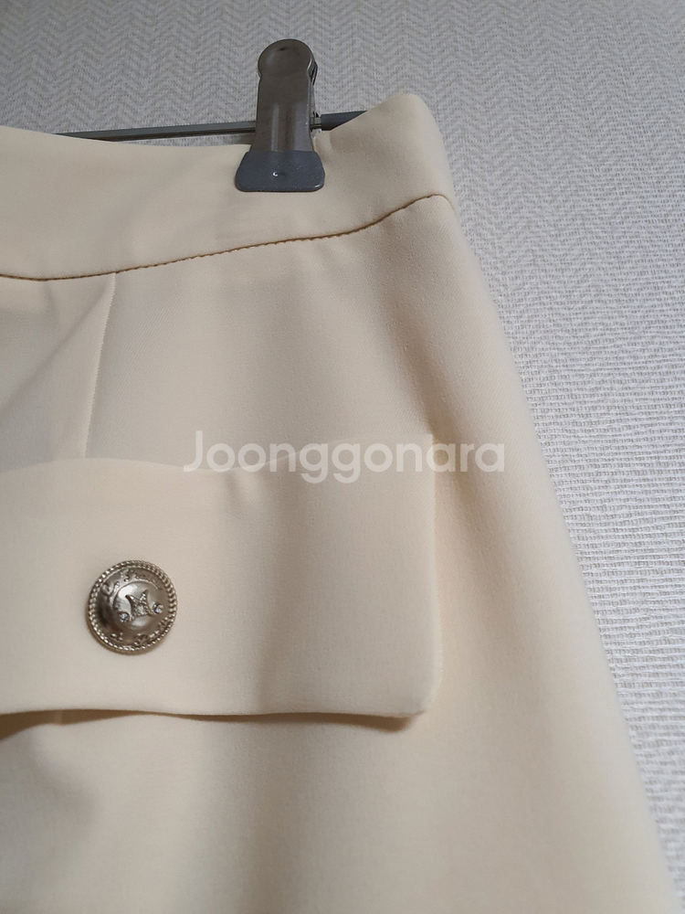 마인 mine 크림 와이드 슬랙스 팬츠 44 사이즈 정--7