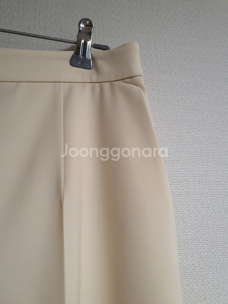 마인 mine 크림 와이드 슬랙스 팬츠 44 사이즈 정--2