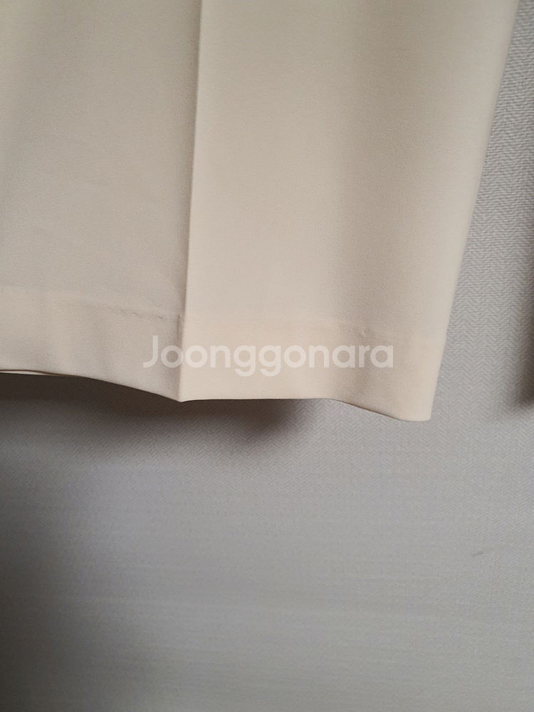 마인 mine 크림 와이드 슬랙스 팬츠 44 사이즈 정--4