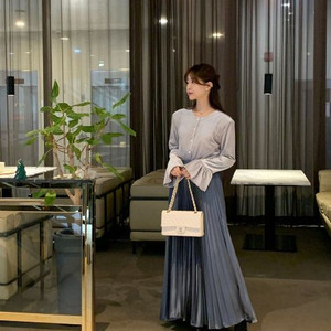 바이씨니 공작스커트 키작녀블루