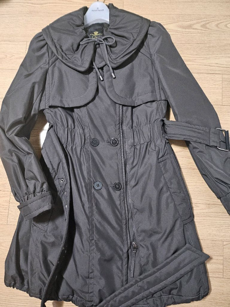 한섬 오즈세컨 트렌치코트 스타일 누빔패딩 타임 마인--2