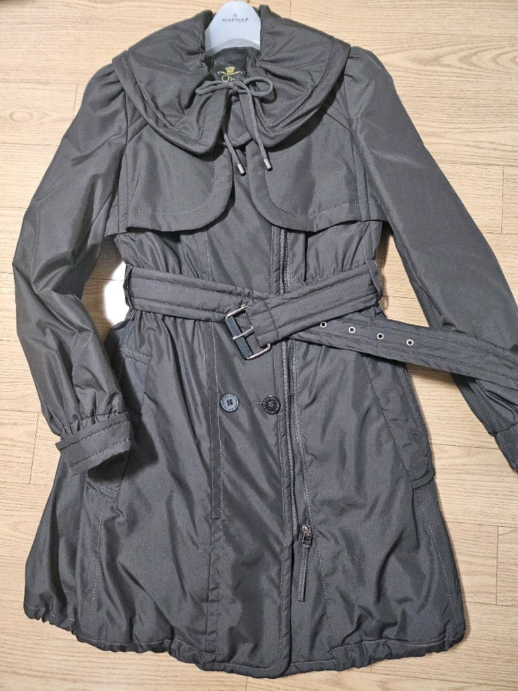 한섬 오즈세컨 트렌치코트 스타일 누빔패딩 타임 마인--1