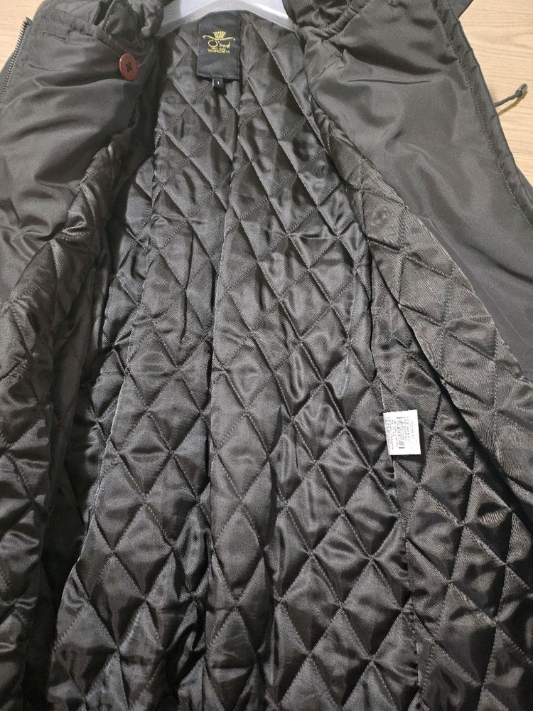 한섬 오즈세컨 트렌치코트 스타일 누빔패딩 타임 마인--9