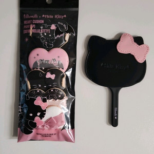 필리밀리 악마키티 하트쿠션퍼프5p 거울