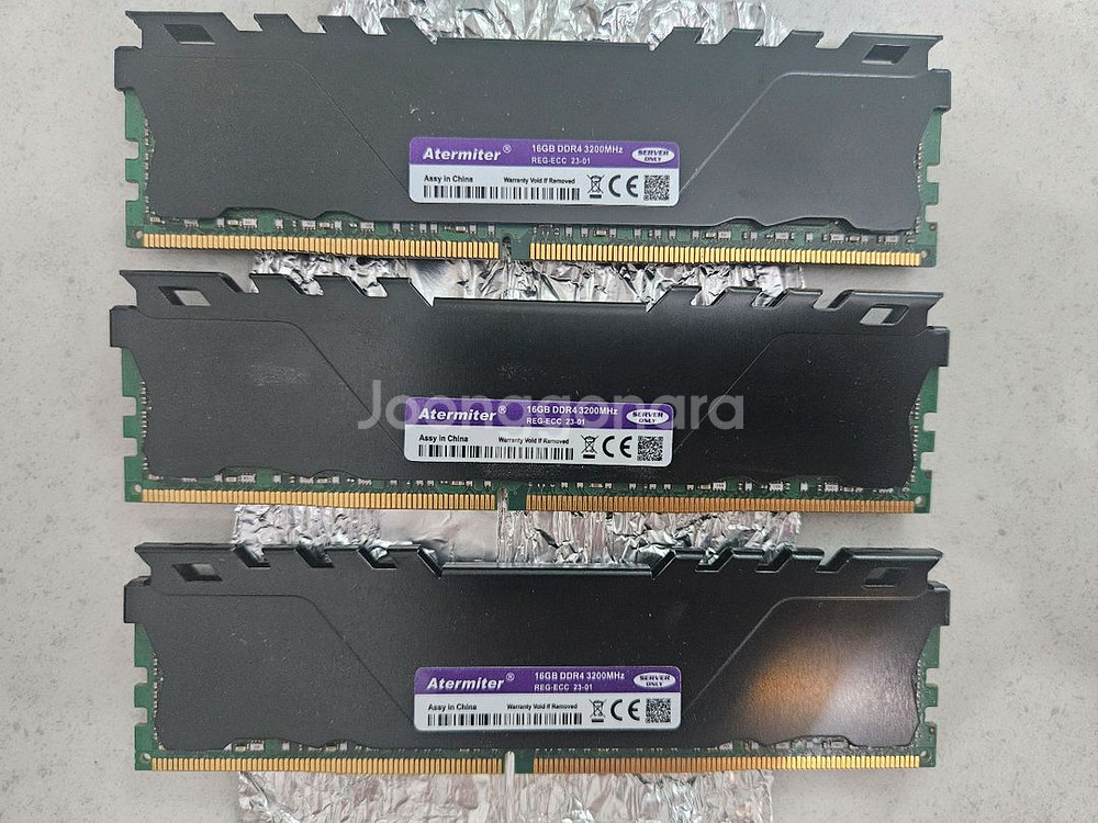 ECC 서버램 DDR4 16GB 3200Mhz x 3개--0