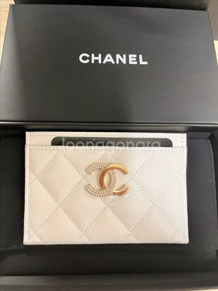 샤넬 카드홀더 새상품 화이트 백화점구매 오늘택포--2