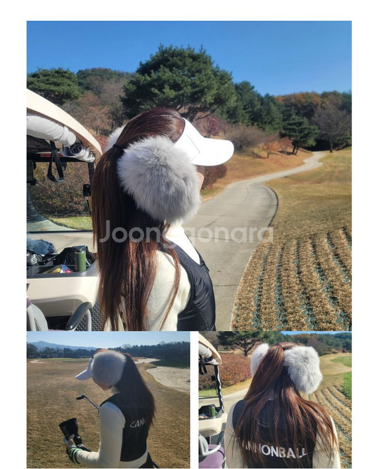 사가폭스퍼 모자탈부착 골프 귀마개 골프이어머프--3