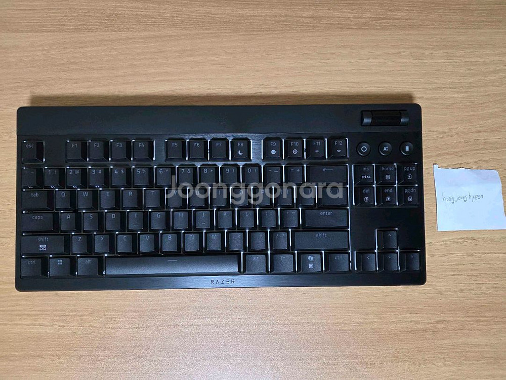 레이저 블랙위도우 v4 로우프로파일 tkl 오렌지축--0