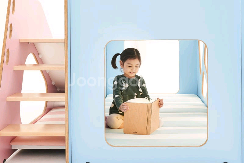 미끄럼틀 2층 벙커침대 (디자인파일 폴리베드)--3