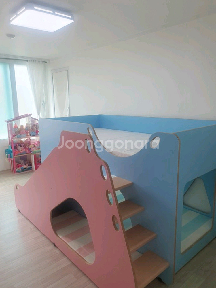 미끄럼틀 2층 벙커침대 (디자인파일 폴리베드)--5