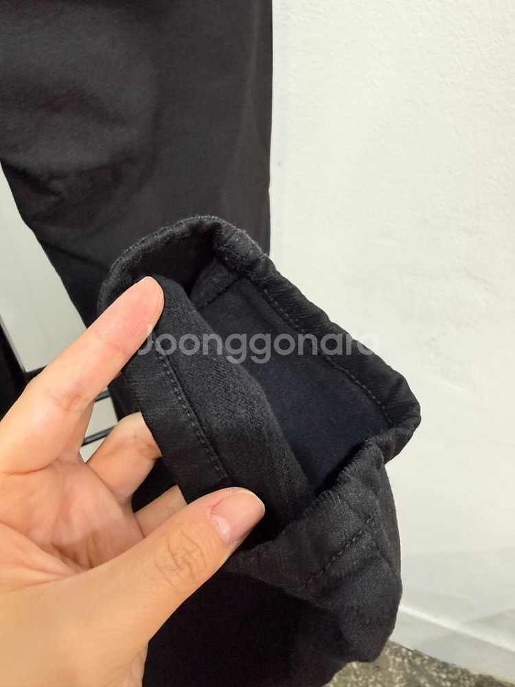 (L)그레이시크 블랙기모바지 스판바지 3653--3