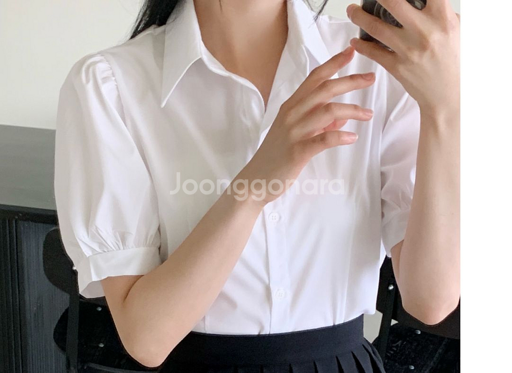 화이트 블라우스 55-66--0