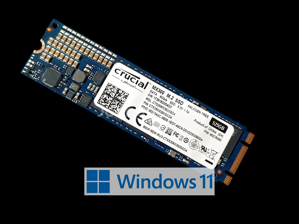 윈도우11 설치 마이크론 M.2 SSD 512GB--0