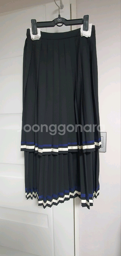 럭키슈에뜨- 컬러 플리츠 롱스커트 (36)--1