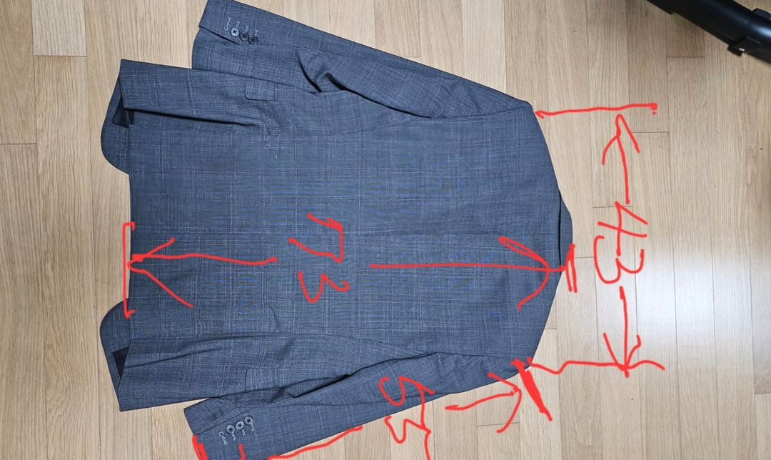 띠어리 글렌체크 봄/가을용 36사이즈(95) 팝니다.--2