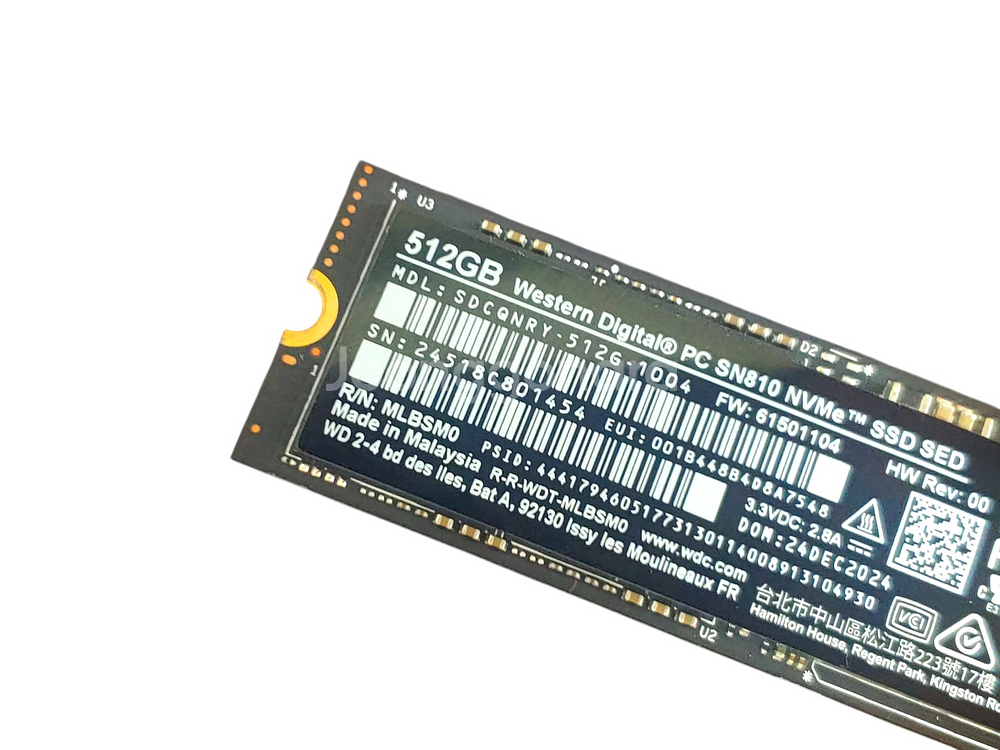 윈도우11 설치 WD BLACK SSD 512GB--2