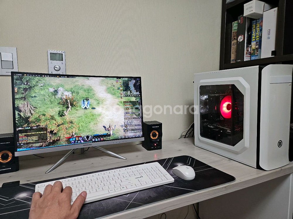 급처)라이젠3600 RX580 +24인치 풀셋 게임용--0