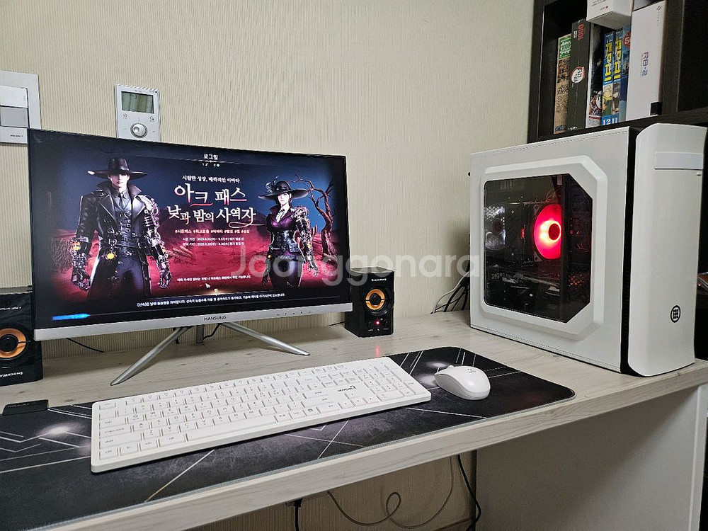 급처)라이젠3600 RX580 +24인치 풀셋 게임용--1