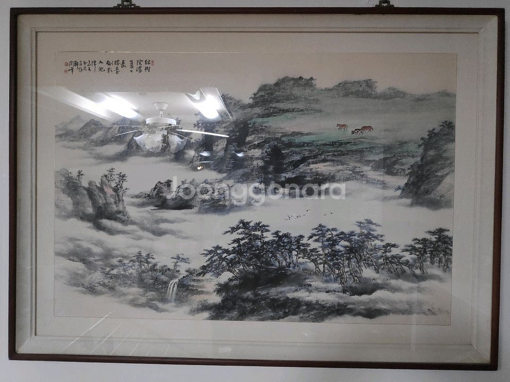 그림 (동양화) 팝니다. 대형 산수화--0
