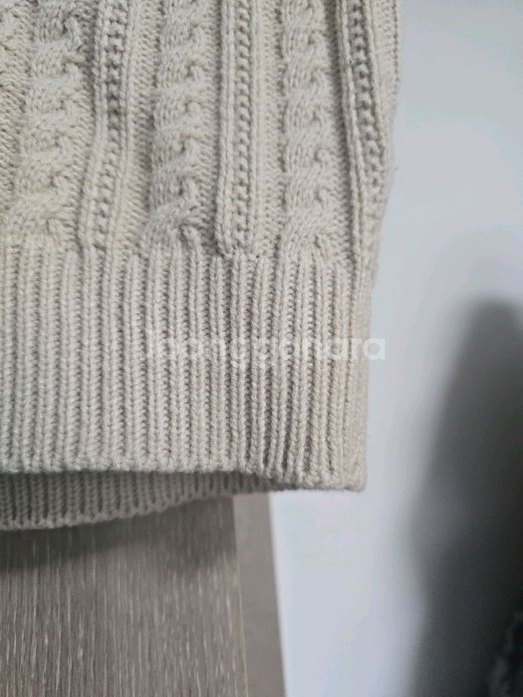 (미착용새상품) 슬로우앤드 베이지 니트 베스트--1