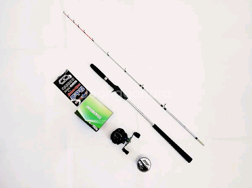 쭈꾸미,갑오징어루어낚시대+10볼베이트릴+합사--0