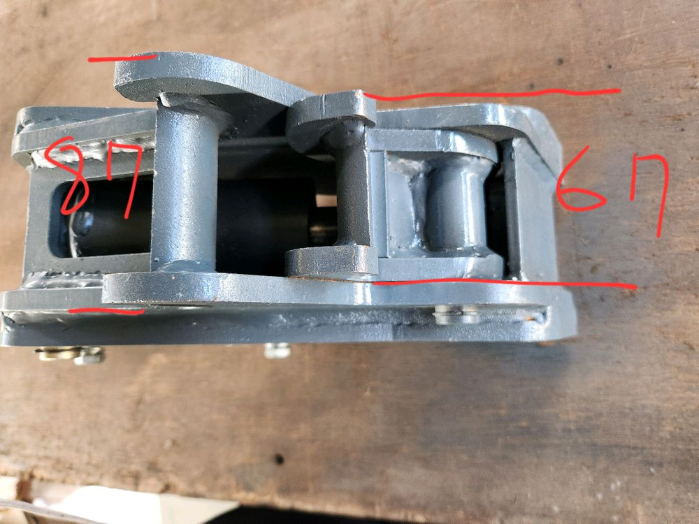 1톤 굴삭기 퀵클램프 (유압식) 새제품 이미지