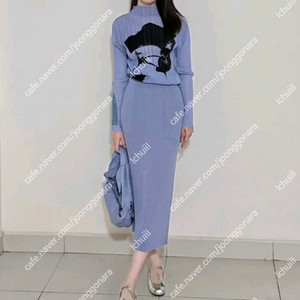 이세이미야케 해칭 스커트 아사가오퍼플 1사이즈 외