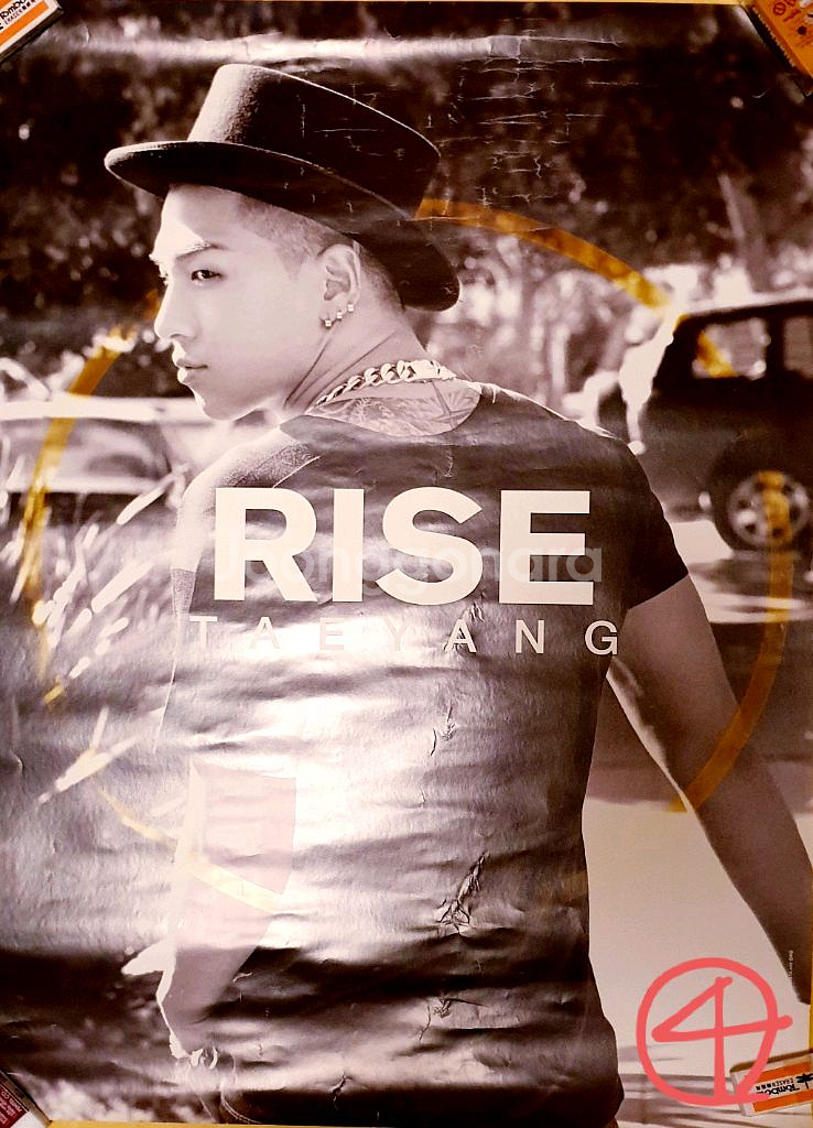 (공식) 빅뱅 태양 RISE 앨범 포스터 BIGBANG--0