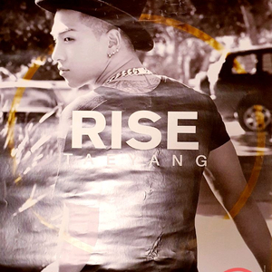 (공식) 빅뱅 태양 RISE 앨범 포스터 BIGBANG