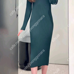 이세이미야케 해칭 원피스 다크그린,플리츠플리즈 ~