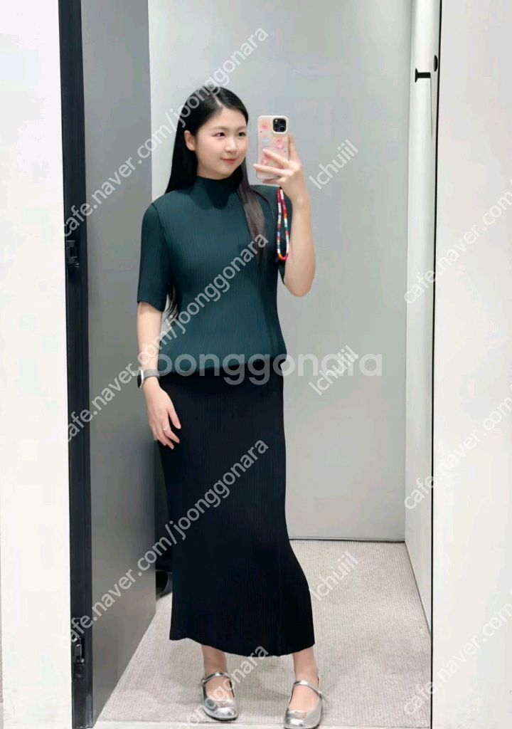 이세이미야케 해칭 탑 다크그린,플리츠플리즈 ~--2