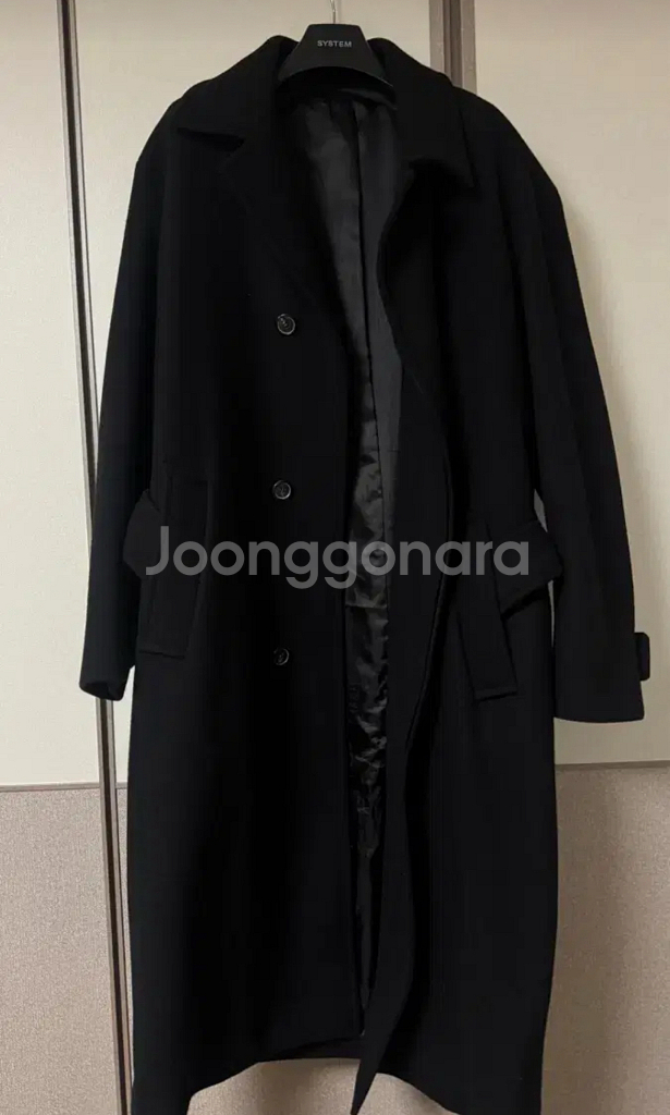 한섬 시스템옴므 발마칸 로브코트 캐시미어 울블랜드 코트--3