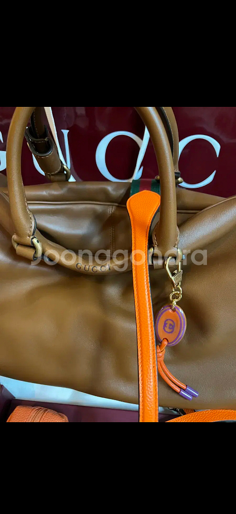 정품 GUCCI 레더 보스턴백 풀세트 새상품 판매합니다--2