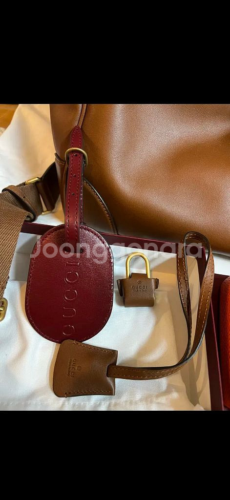 정품 GUCCI 레더 보스턴백 풀세트 새상품 판매합니다--3