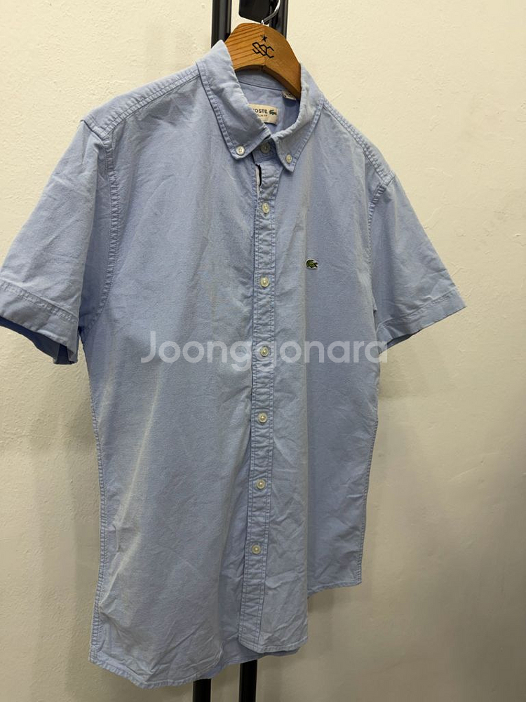 정품) 라코스테 남성 반팔 셔츠 100--1