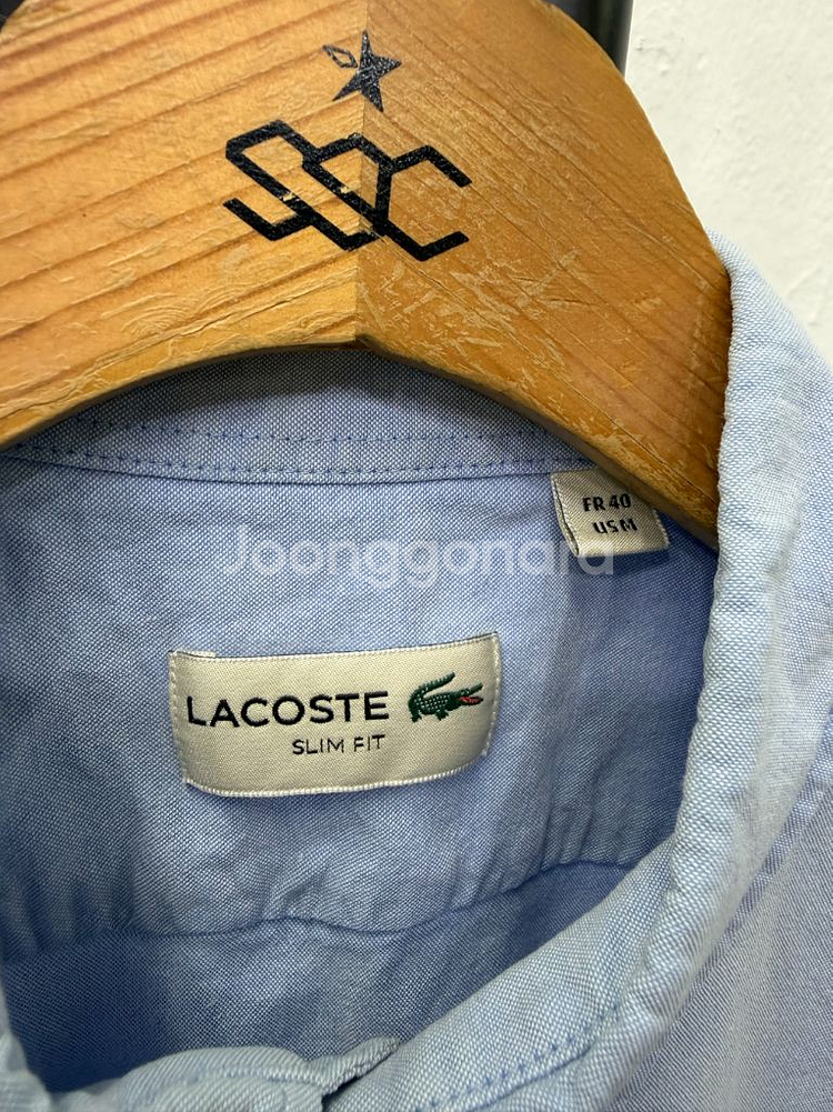 정품) 라코스테 남성 반팔 셔츠 100--5