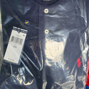 (새상품) 폴로 카라반팔티셔츠 m(100사이즈)